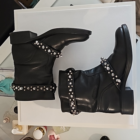 Gucci Bonneville Black Leather Biker Boots Limited Edition 38.5 - Picture 13 of 17